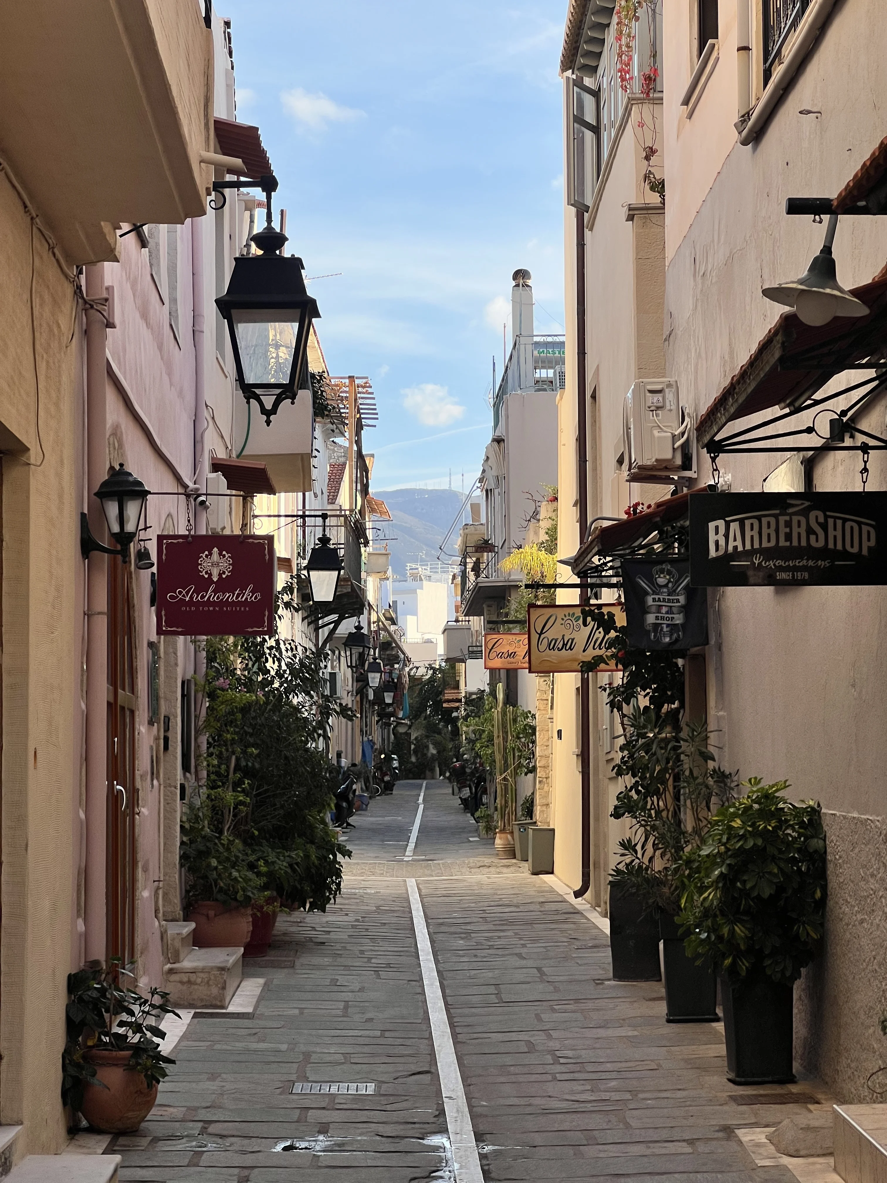 A street in Rethymno's old quarter