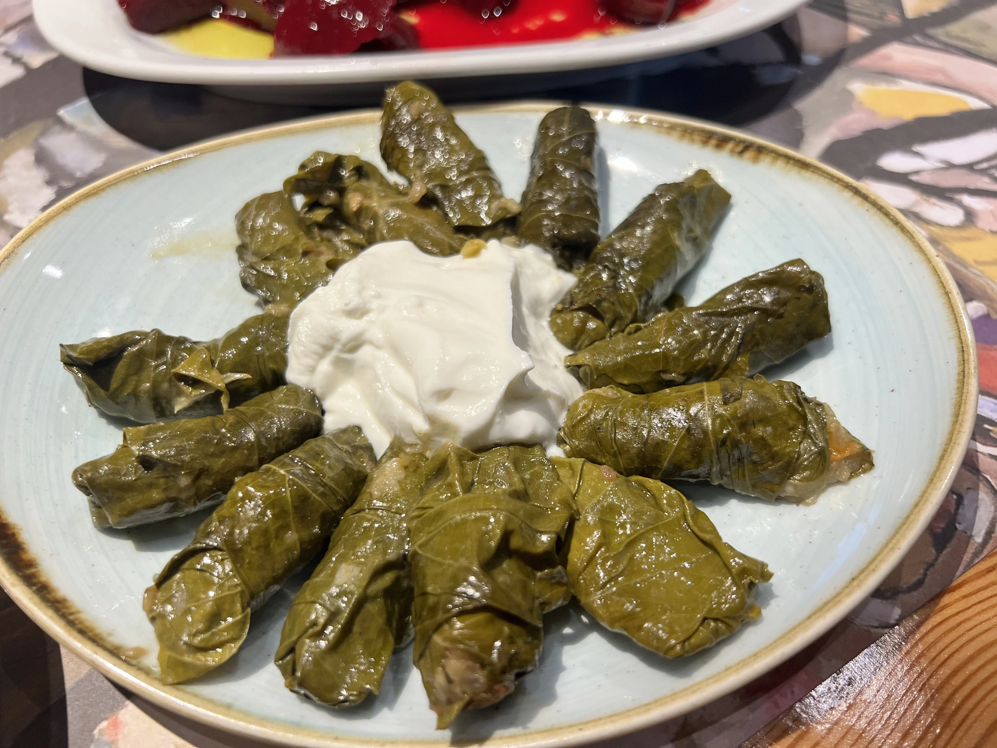 Dolmades - stuffed vine leaves