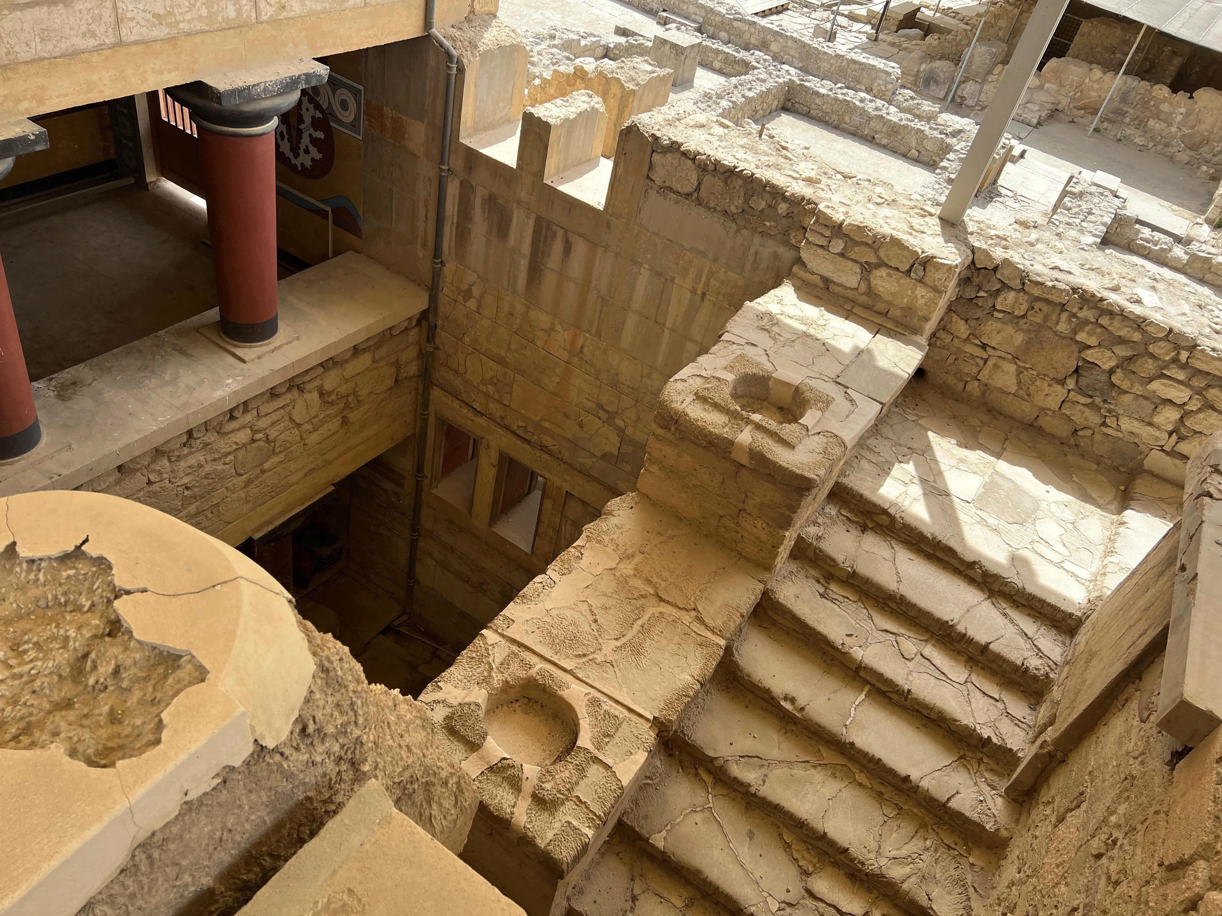 The reconstructed palace of Knossos