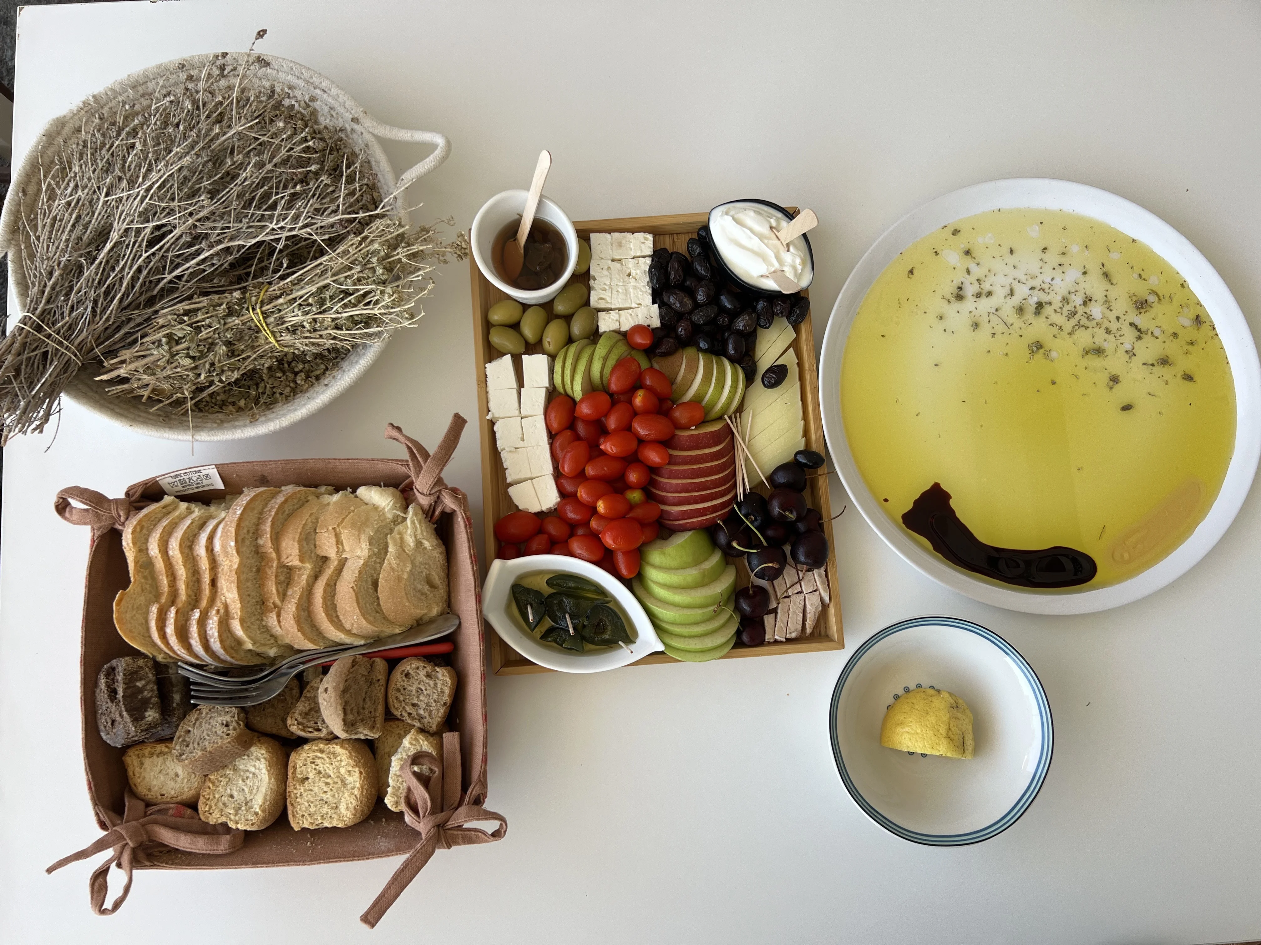 Olive oil tasting at a farm near Archanes