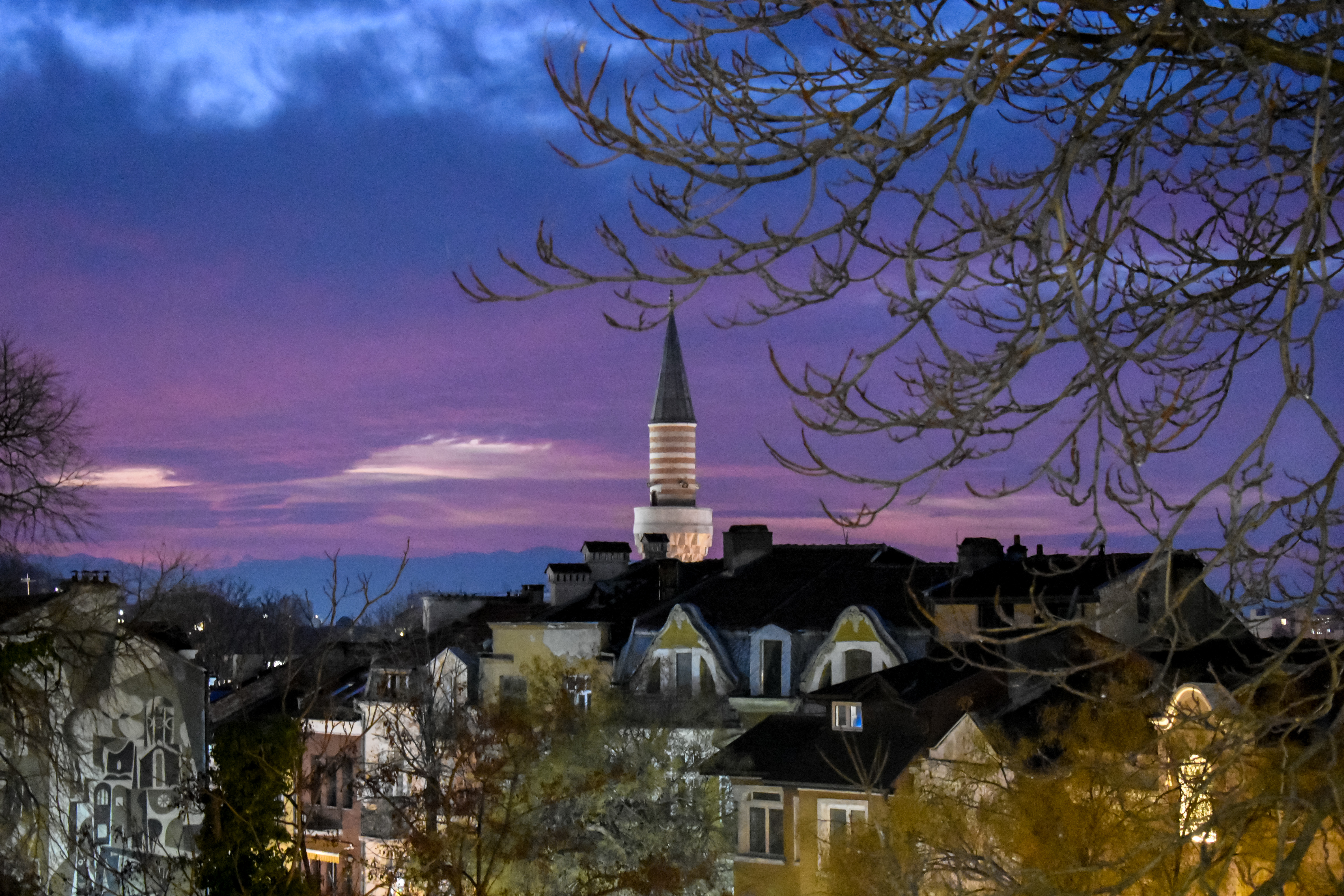 Plovdiv at night